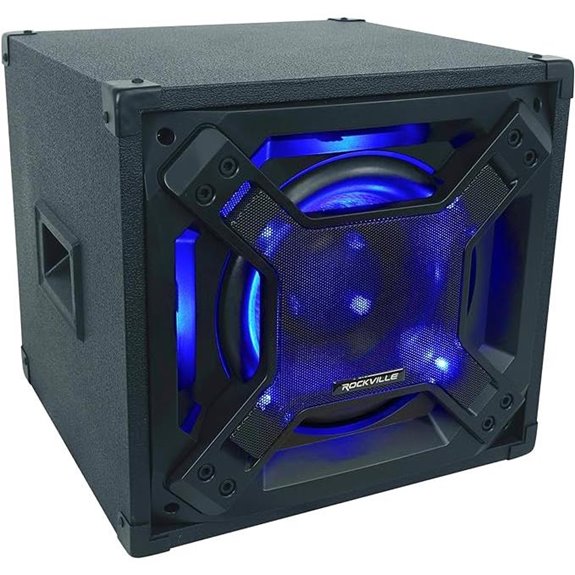 Rockville BASS Blaster 10 Powered Subwoofer with LED