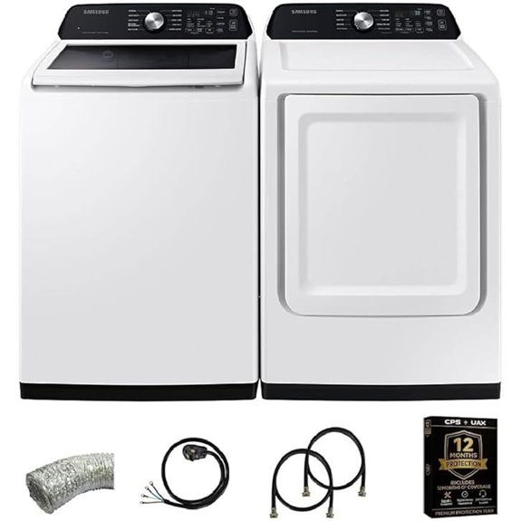 Samsung Top Load Smart Washer and Dryer Pair