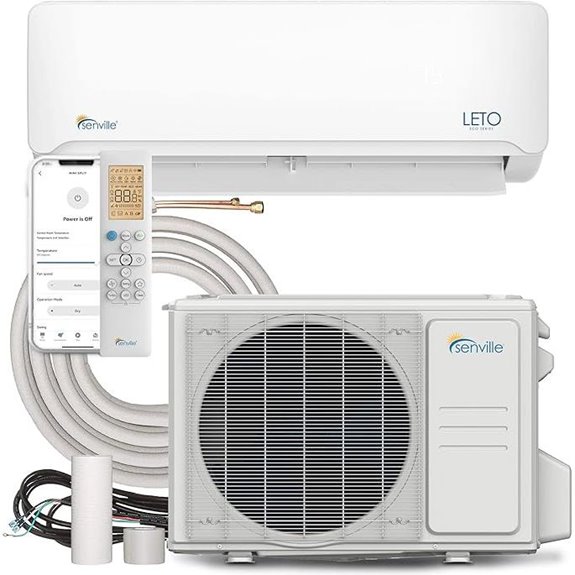 Senville LETO 9000 BTU Mini Split AC Heat Pump