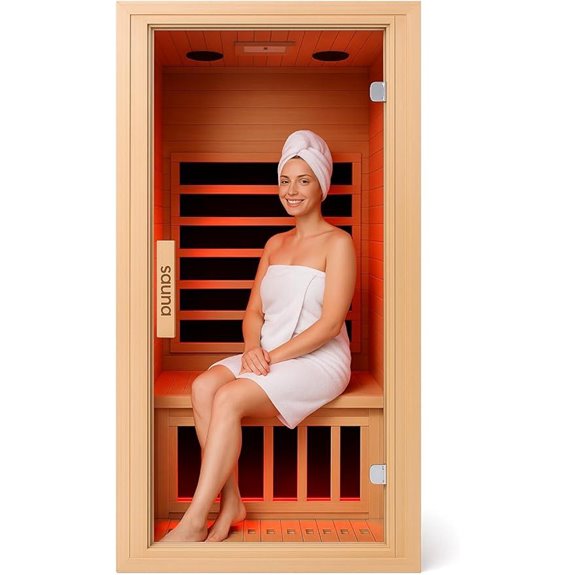 Homsido Infrared Sauna for One Person with LCD Panel