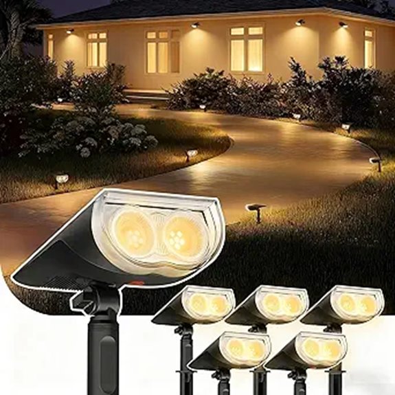 Linkind Solar Spotlights Outdoor 6 Pack