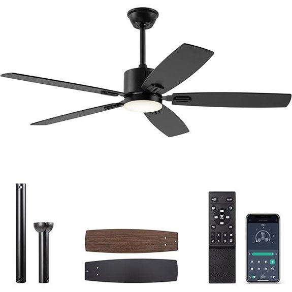 SUNMORY 52 Smart Ceiling Fan with Lights