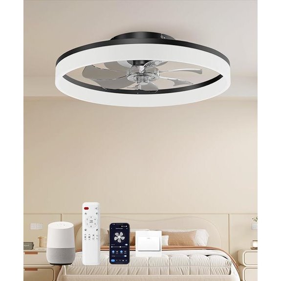 Smart Ceiling Fan with Light Remote Alexa App Control