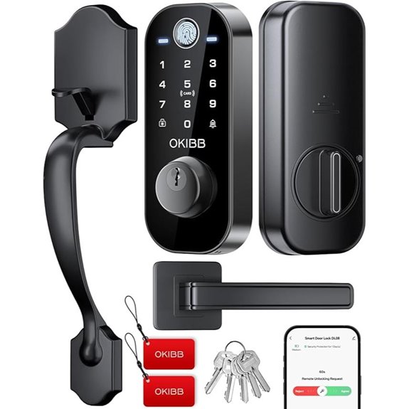 Smart WiFi Front Door Lock with App & Touchscreen