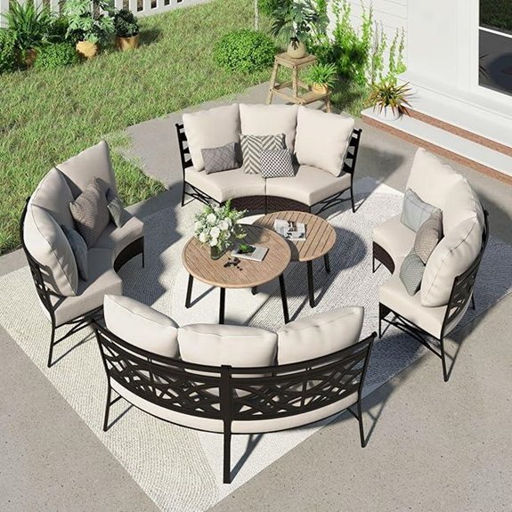 Sophia & William 8-Piece Outdoor Wicker Sofa Set