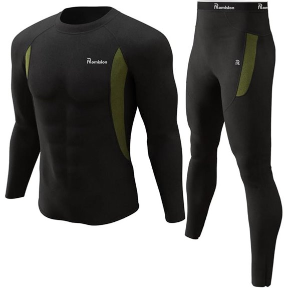 Romision Men's Thermal Underwear Base Layer Set