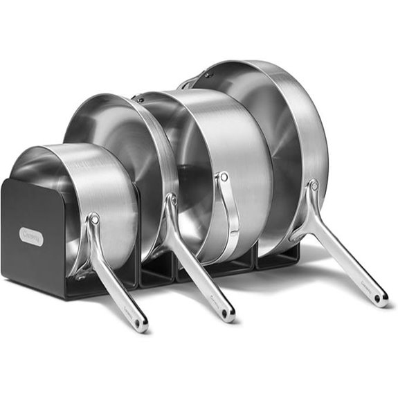 Caraway 12-Piece Stainless Steel Cookware Set