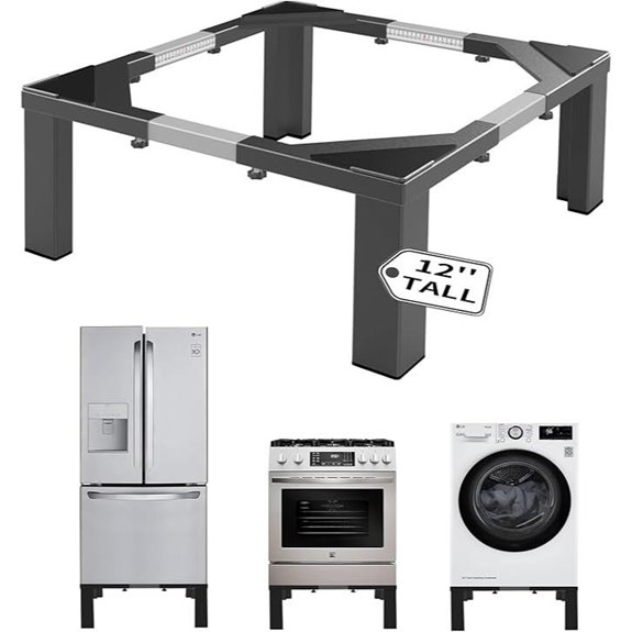 Heavy-Duty Steel Laundry Pedestal for Washer & Dryer