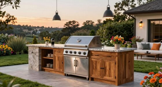 stylish backyard kitchen islands