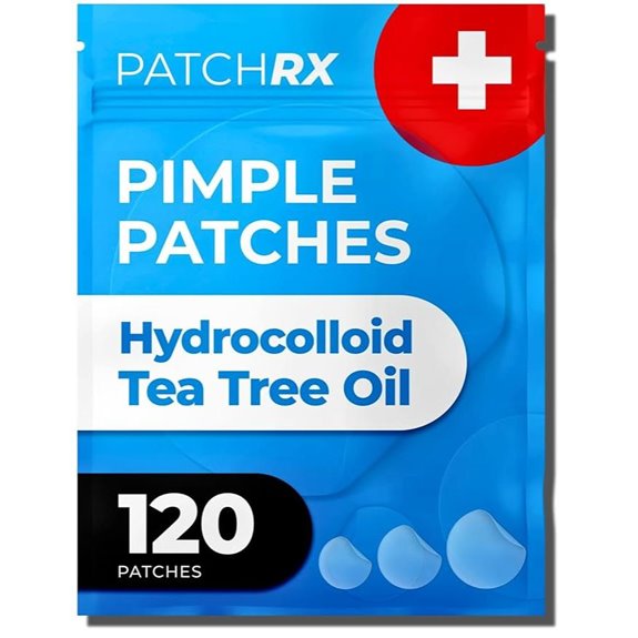 Hydrocolloid Acne Patches with Tea Tree Oil (120)