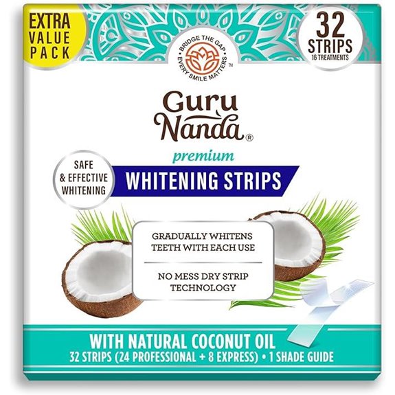 GuruNanda Teeth Whitening Strips 16-Day Brightening Treatment