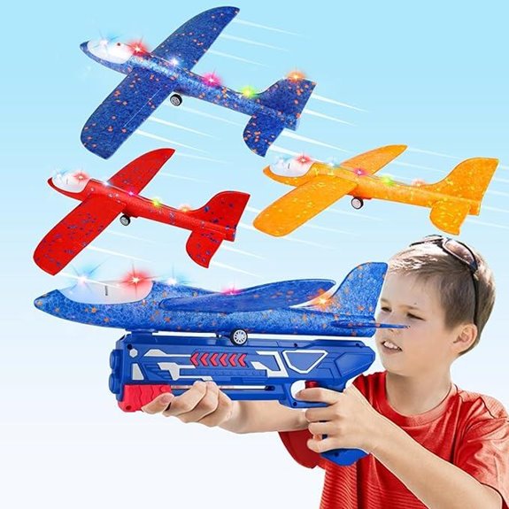 3 Pack Foam Airplane Launchers for Kids
