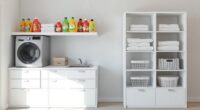top laundry pedestal storage ideas