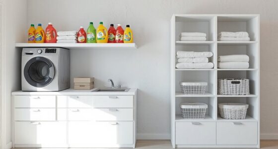 top laundry pedestal storage ideas