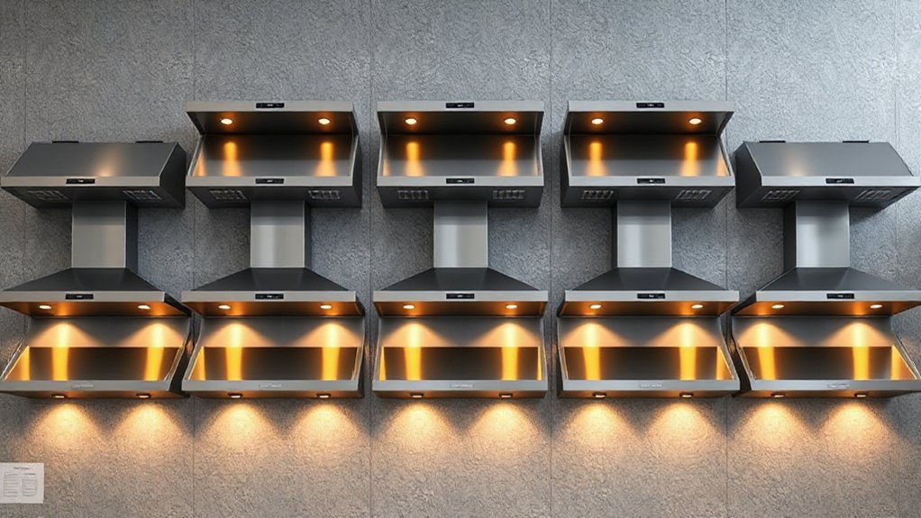 top wall mount range hoods