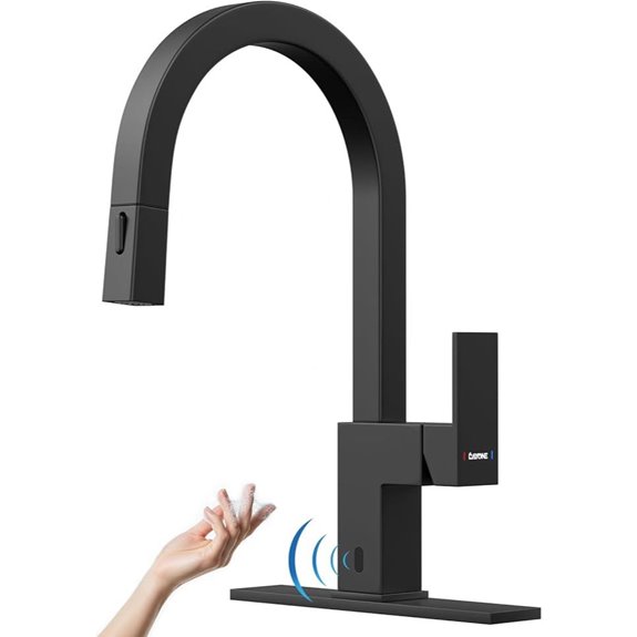 DAYONE Touchless Modern Kitchen Faucet with Pull-Down Sprayer