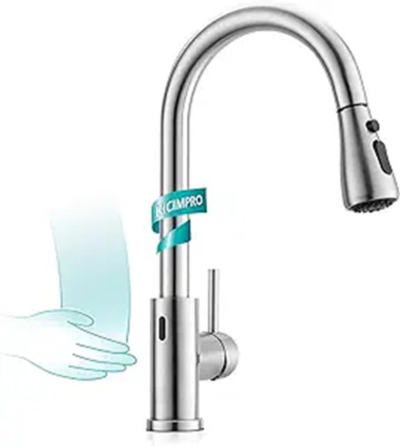 Kicimpro Touchless Kitchen Faucet with Pull-Down Sprayer