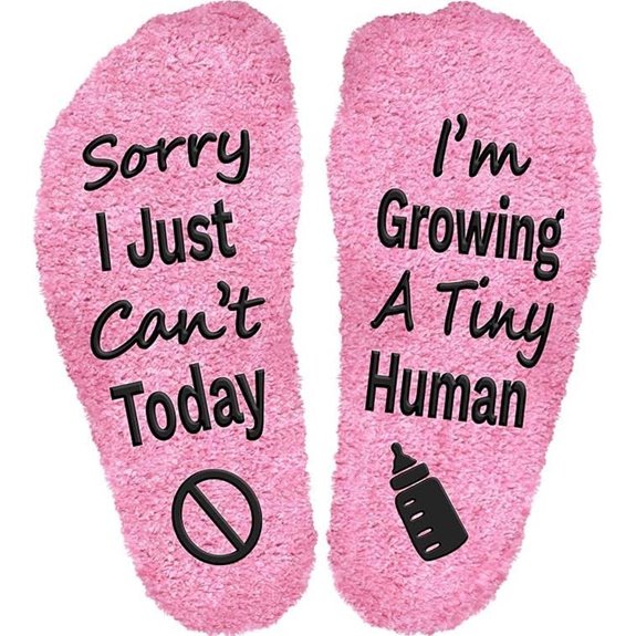 Sorry I Can’t Today Pregnancy Socks for Moms