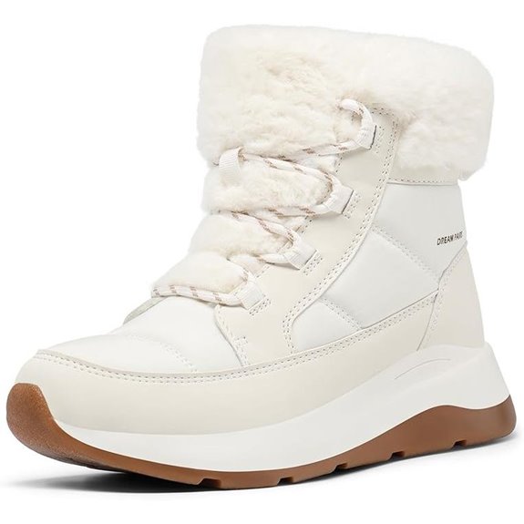 waterproof faux fur snow boots