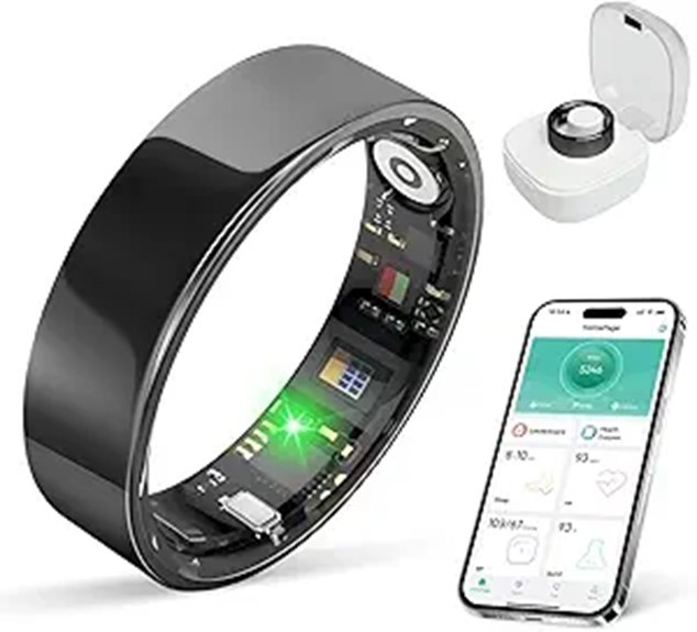 Smart Ring Fitness Tracker Waterproof No Subscription