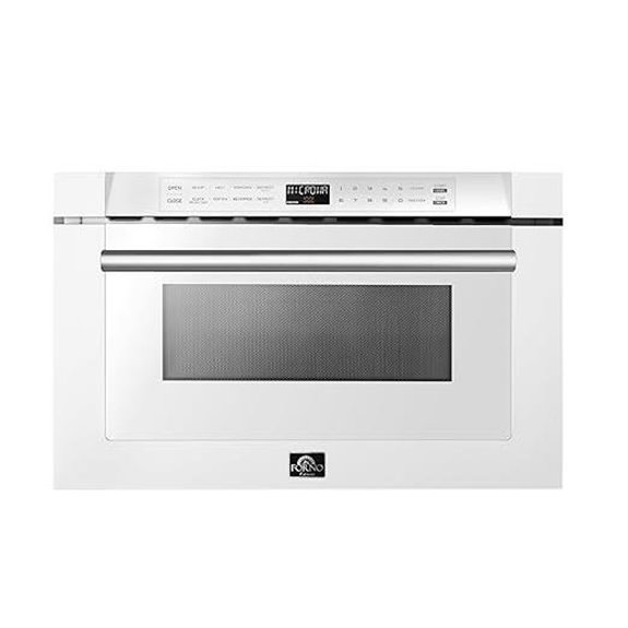 FORNO 24 Inch 1000 Watts White Microwave Drawer 1.2 cu.ft.