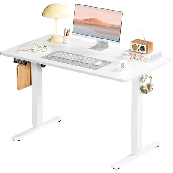 Smug Electric Adjustable Standing Desk 40x24 White