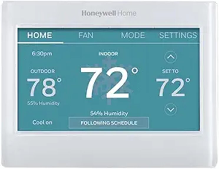 Honeywell Wi-Fi Color Thermostat with Alexa Compatibility