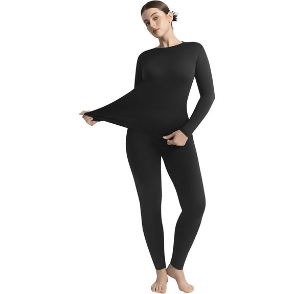 Thermal Women's Long Johns Set with Fleece Lining