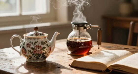 brewing equipment enhances reading ritual