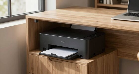 concealing printer with cabinets