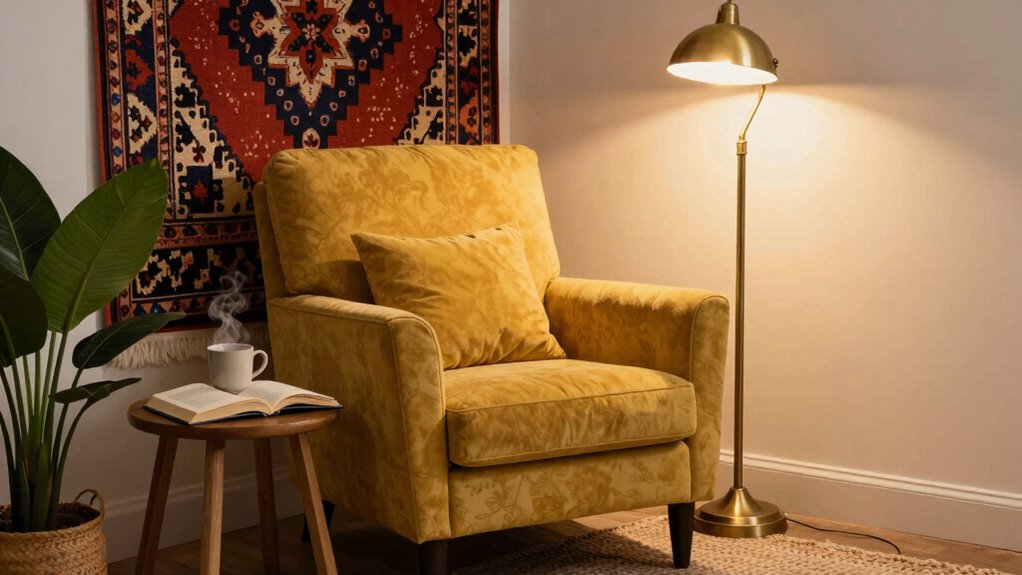 cozy organized reading retreat