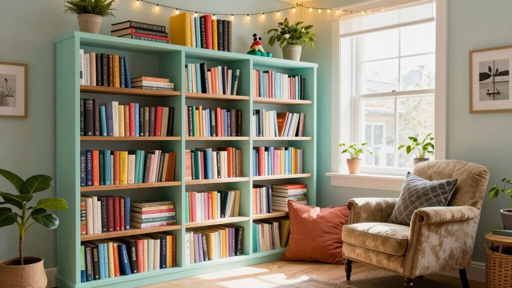 creative bookshelf lighting ideas