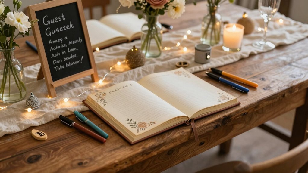 creative engaging guest book displays