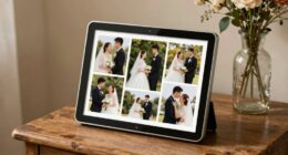 digital frames showcase wedding memories