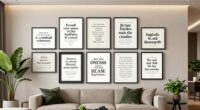 elegant literary wall art