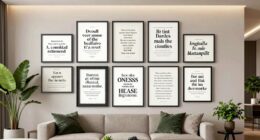 elegant literary wall art
