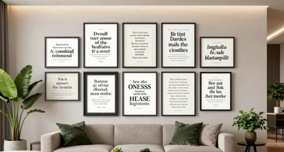 elegant literary wall art