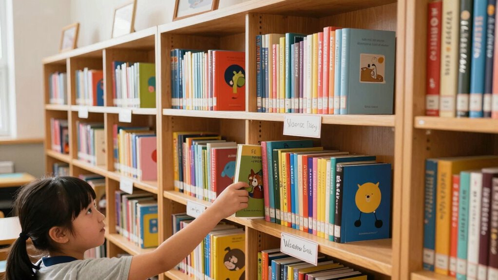inviting organized reading environment