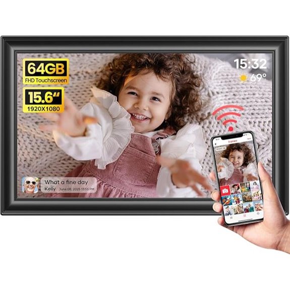 large touchscreen photo frame