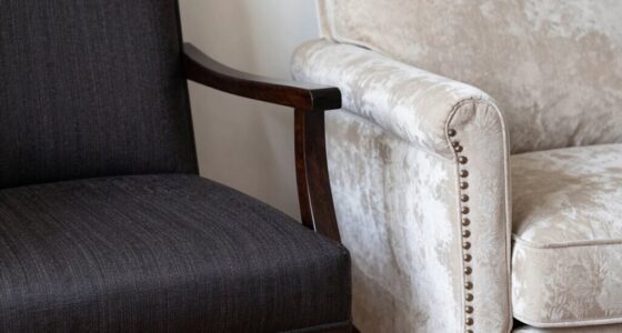 library versus living room chairs