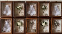 luxury wedding keepsake displays