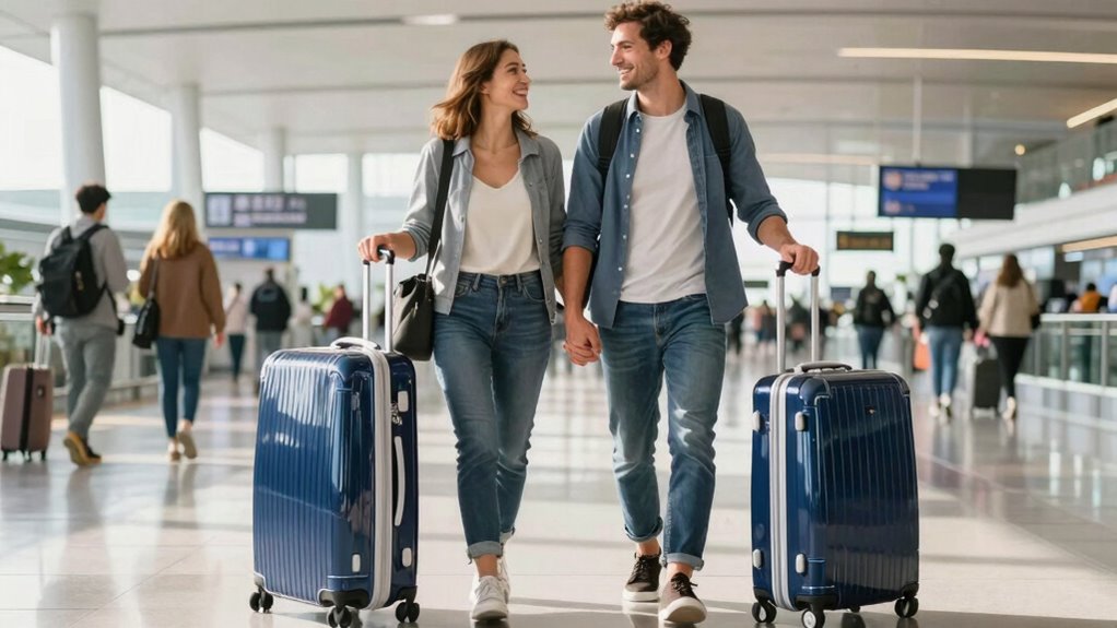 matching luggage enhances travel coordination