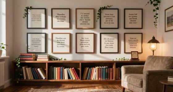 meaningful literary quote wall