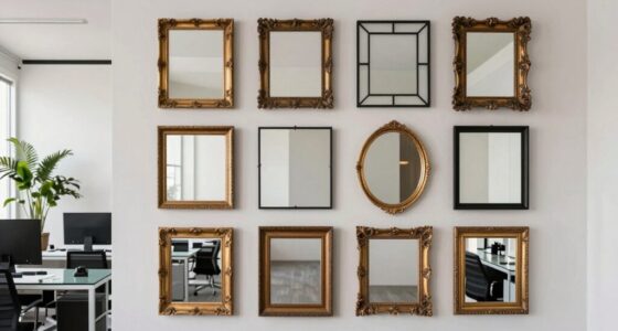 office wall mirror ideas