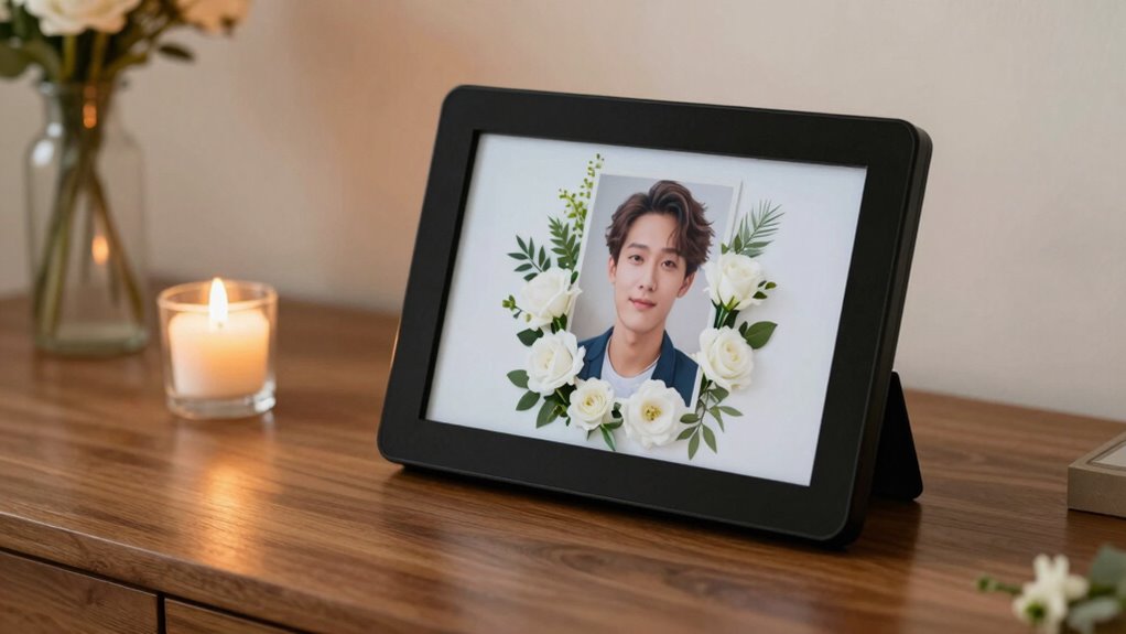 personalized digital memorial display