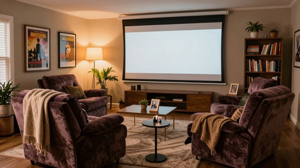 personalized soundproofed media room