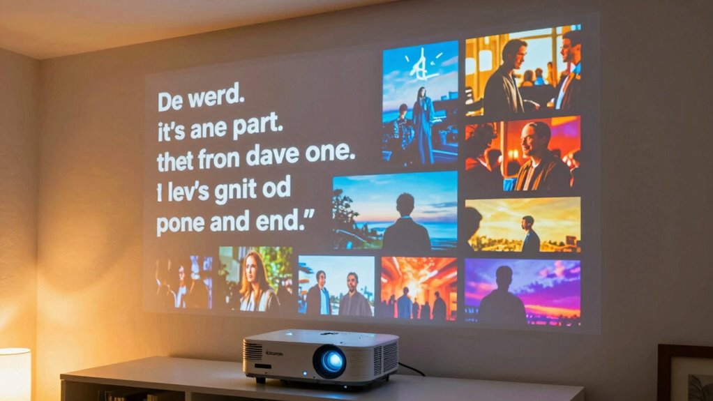 portable ambient light compatible projectors