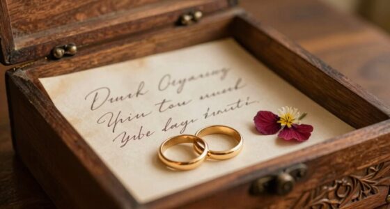 preserving wedding mementos carefully