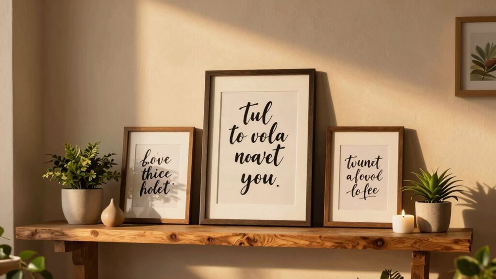 quote themed gift decor