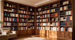 tall bookcases transform ambiance
